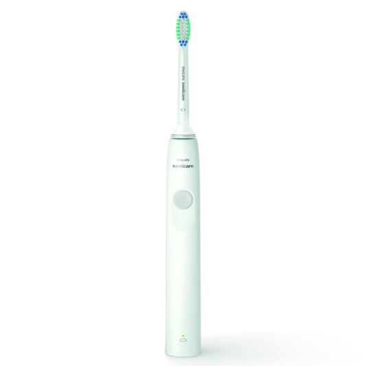 Cepillo Sonicare Serie 1000. 1 modo. Color blanco - botón verde menta - 1 cabezal Sensitive + cargador