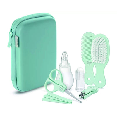 Philips Avent Set Cuidado del bebé color turquesa - Siete piezas