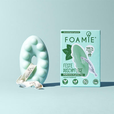 Foamie Corporal Body Bar (Mint to Be Fresh) Limpia y refresca Solido Sin Plasticos Eco