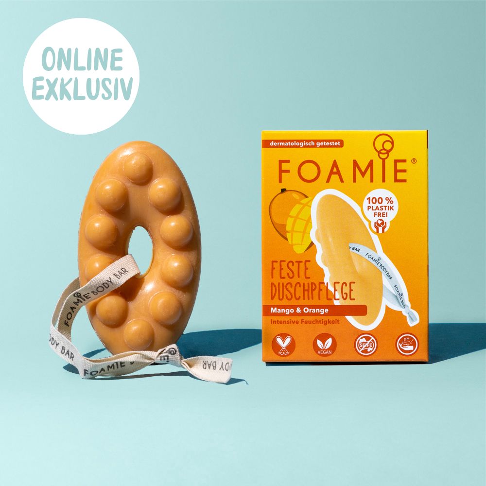 Foamie limpiador corporal solido de mango y naranja