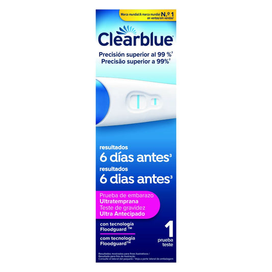 Clearblue Test de Embarazo Analógico Deteccion Ultratemprana 6 días antes