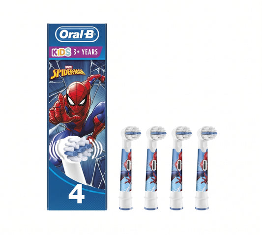 Oral-B Recambio Cepillo Eléctrico Infantil Spiderman 4 uds