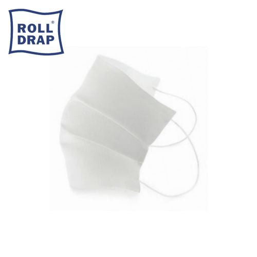 Mascarilla de Algodón tratado Roll Drap Adultos Blanca 2 uds