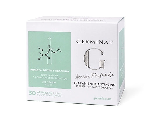 Germinal Acción Profunda Tratamiento Antiaging Pieles Mixtas y Grasas 30 Ampollas