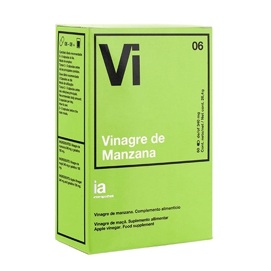 Interapothek Vinagre de manzana 60 cápsulas 340 mg