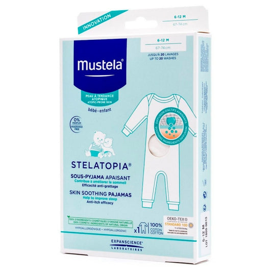Mustela Stelatopia Bajo Pijama Alivio 6-12 Meses 100% Algodón