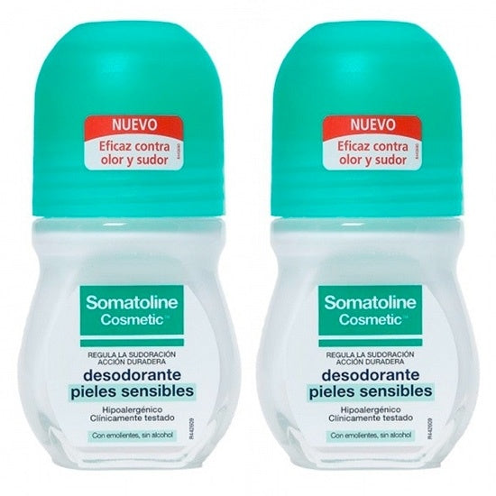 Somatoline Desodorante Piel Sensible Roll-on 2 X 50 Ml