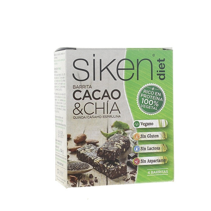 Sikendiet Proteína Vegetal Barrita Choco Chia 4 U