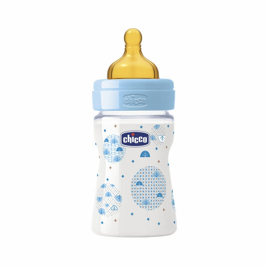 Biberón Chicco Pp Caucho Fn Azul 150 Ml