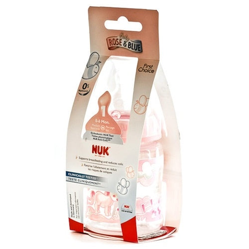 Biberón Nuk Fc Rose Pc Silicona 1M 150 ml