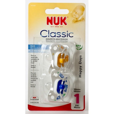 Chupete Nuk T1 Silicona 2 Unidades