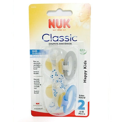 Chupete Nuk T 2 Látex 2 Unidades