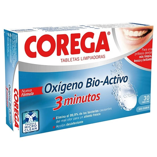 Corega 3 Minutos 30 Tabletas
