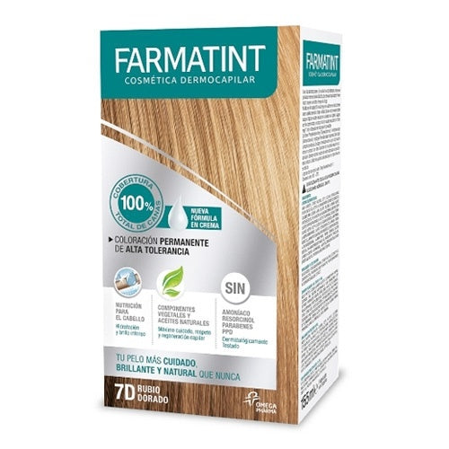 Farmatint Crema 7D Rubio Dorado 155 Ml