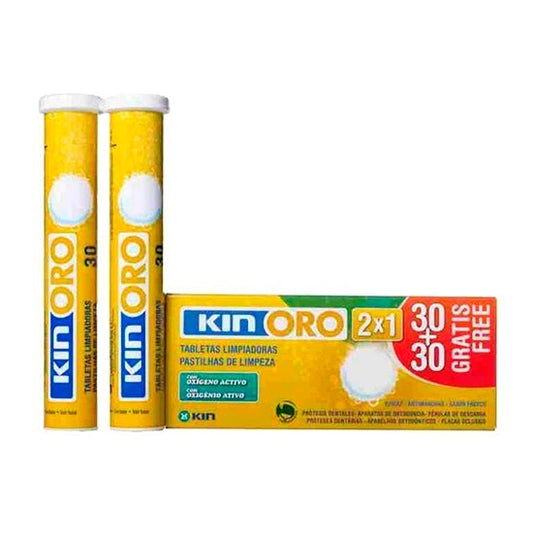 Kin Oro Tabletas Limpiadoras 30+30