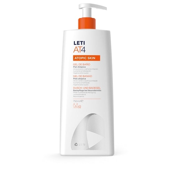 Leti At-4 Gel De Baño Dermograso 750 Ml