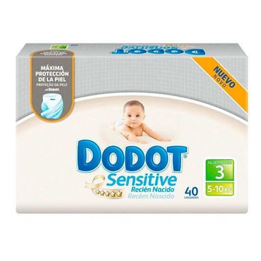 Pañal Dodot Sensitive T/3 5-10 Kg 40 Unidades