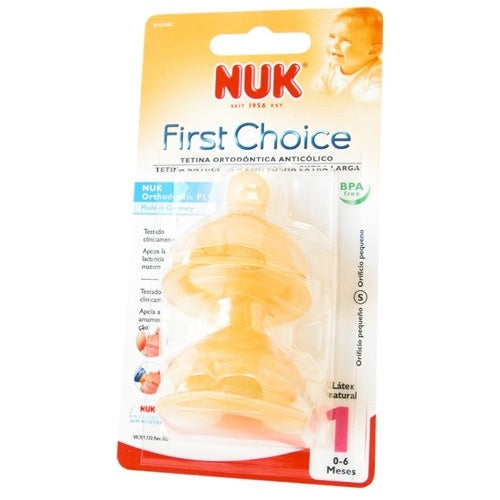 Tetina Nuk Ancha Fc 1S Látex Bi  2 Unidades