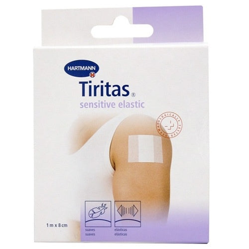 Tiritas Sensitive Elastic 8Cmx1M 1 Rollo