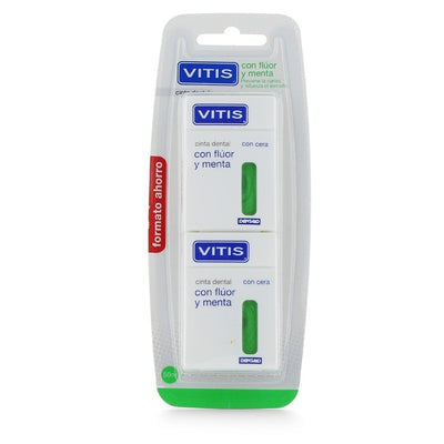Vitis Cinta Dental Cera Fluor Menta  Duplo
