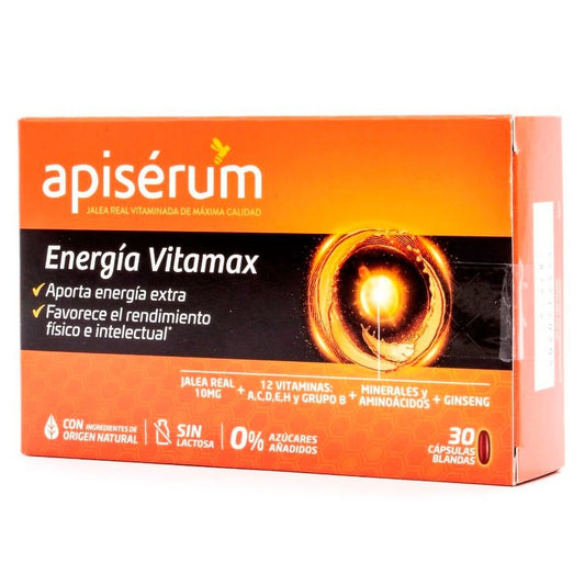 Apiserum Energía Vitamax 30 Cápsulas
