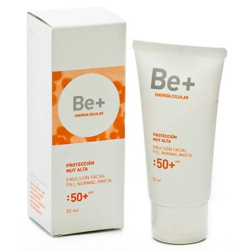Be+ Fotoprotector Facial Piel Normal-Mixta 50+ 50 Ml