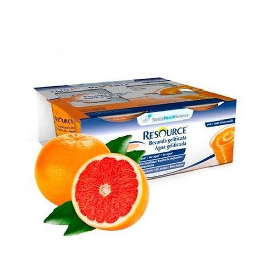 Resource Aqua+ Gelificada Pomelo sin azúcar 4X125g