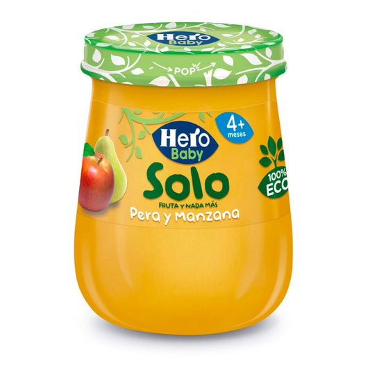 Hero Baby Solo Eco Pera Manzana 120 G