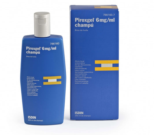Piroxgel 6 mg/ml champú medicinal 200 ml
