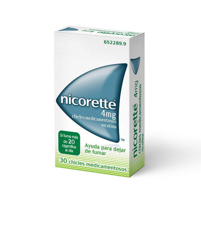 NICORETTE 4 mg 30 CHICLES MEDICAMENTOSOS