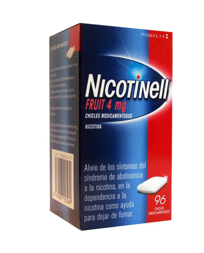 NICOTINELL FRUIT 4 mg 96 CHICLES MEDICAMENTOSOS