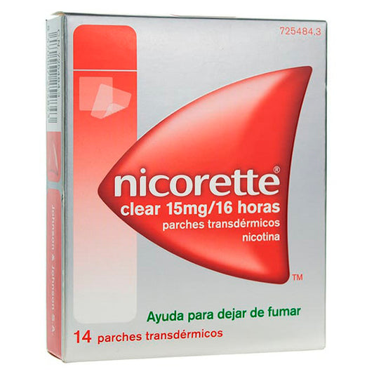 NICORETTE CLEAR 15 mg/16 h 14 PARCHES TRANSDERMICOS