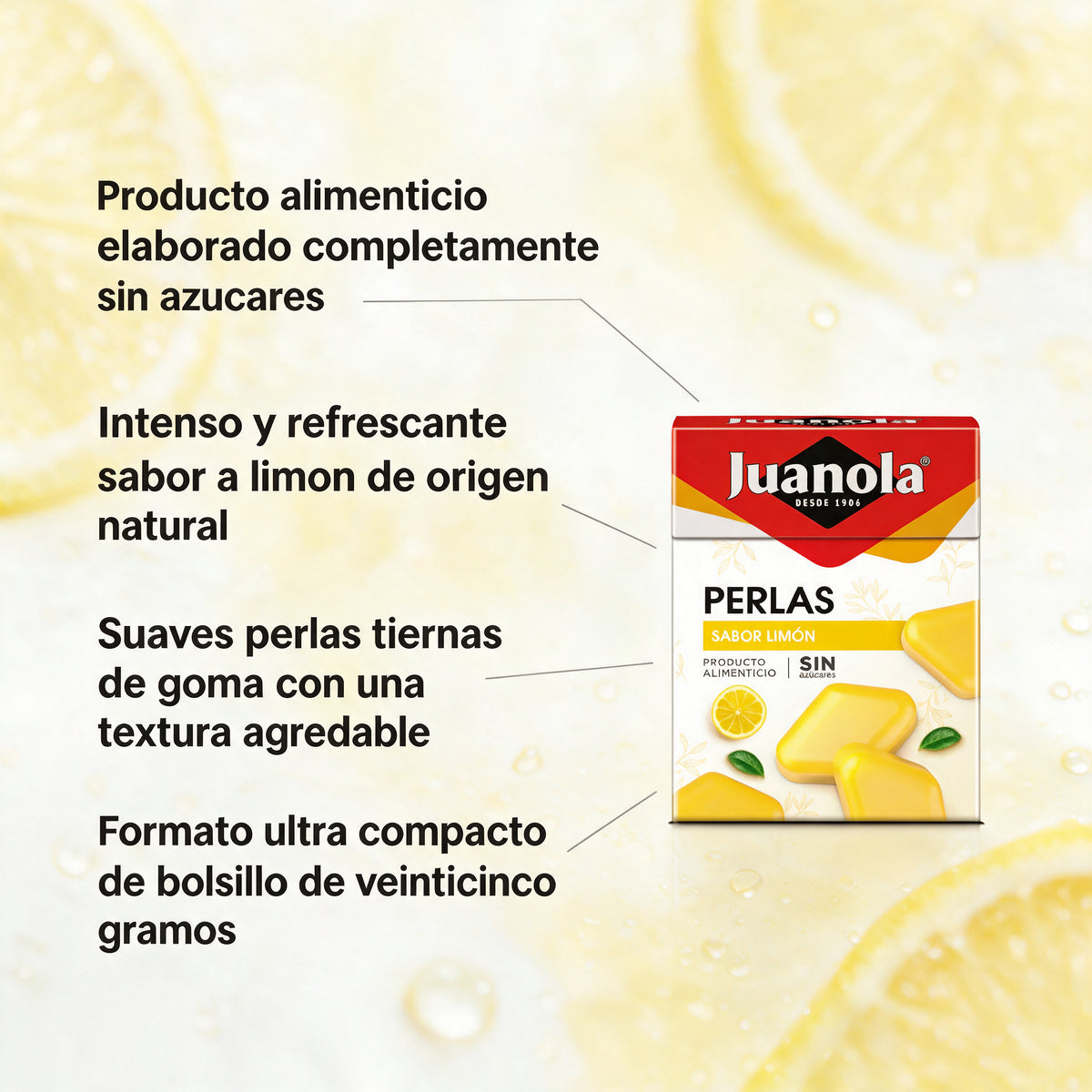 JUANOLA PERLAS LIMON 25 gr