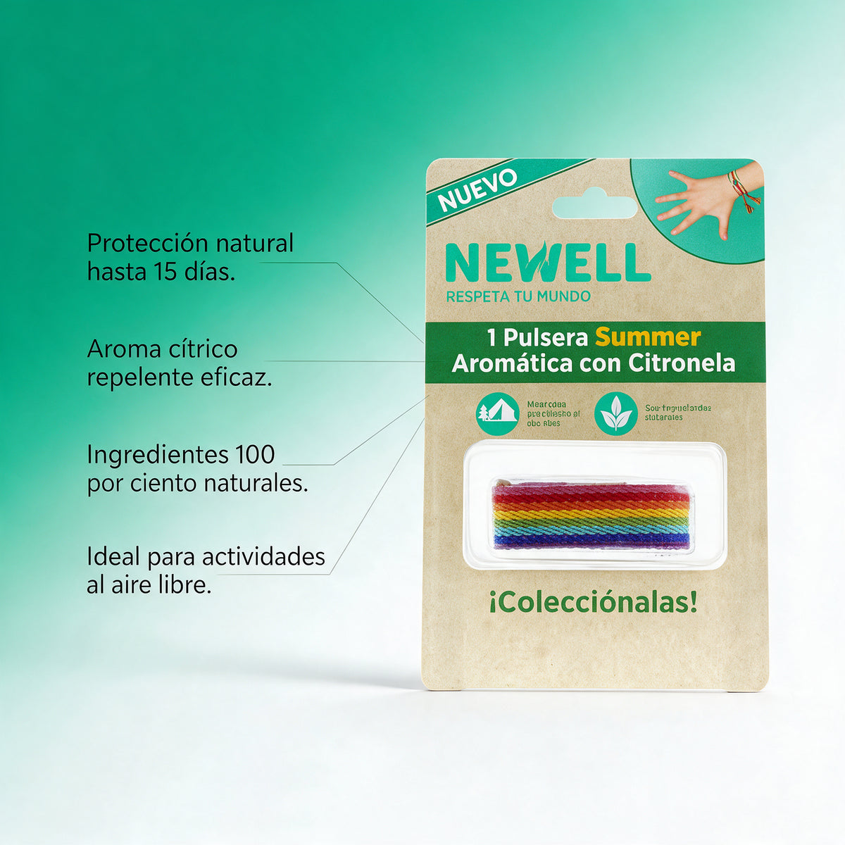 Newell Pulsera Citronela 1 unidad
