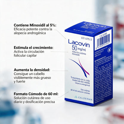 Lacovin 50 mg/ml Solución Cutánea 60 ml