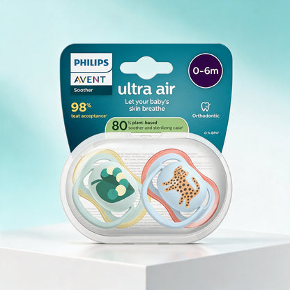 Philips Avent 2 Chupetes UltraAir 0-6m deco niño