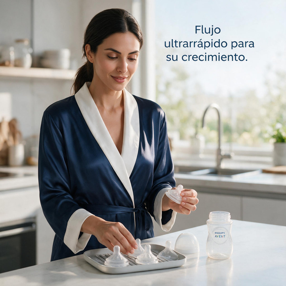Philips Avent 2 Tetinas Natural Response T5 - flujo ultrarápido, 6m+