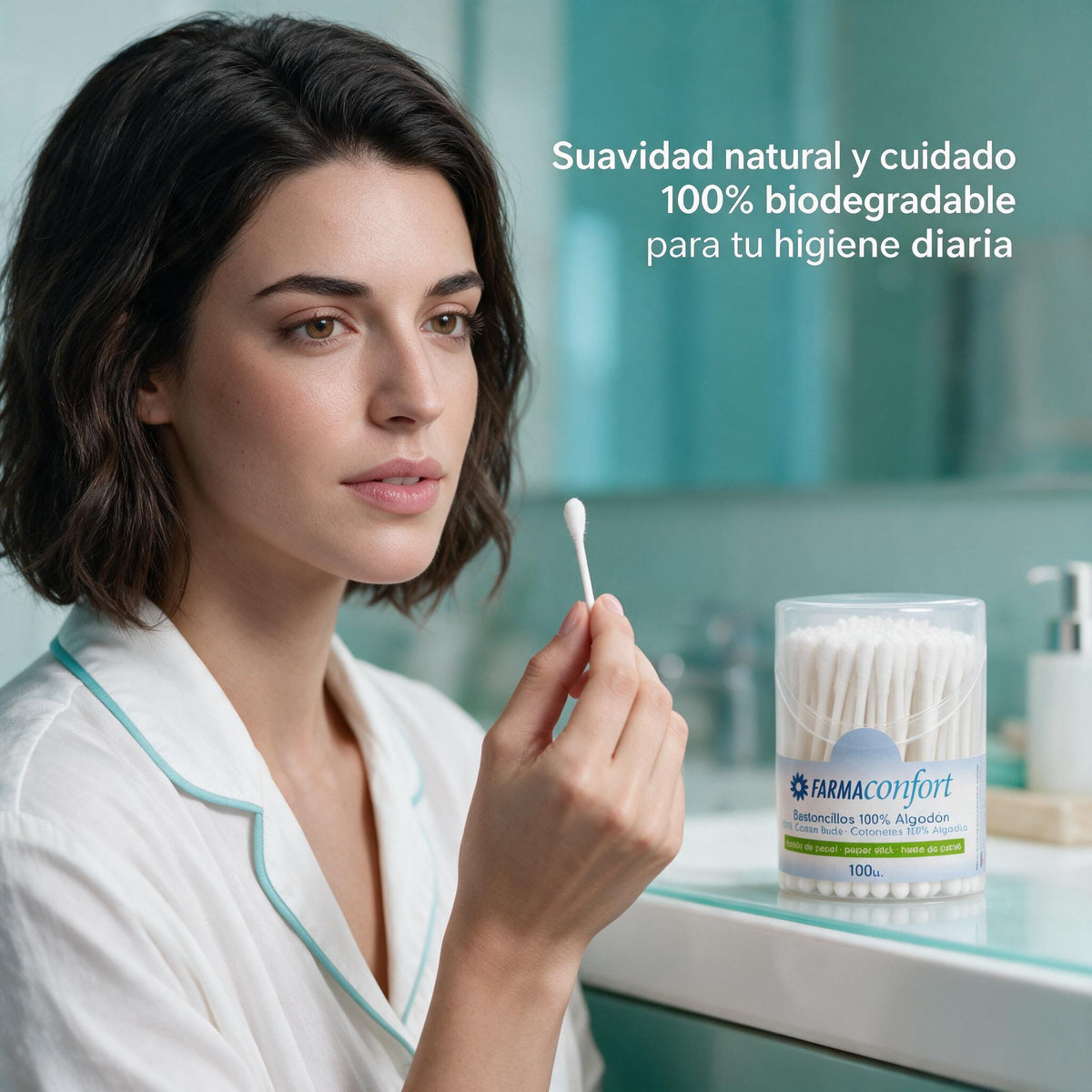 Farmaconfort bastoncillos de algodón 100 unidades
