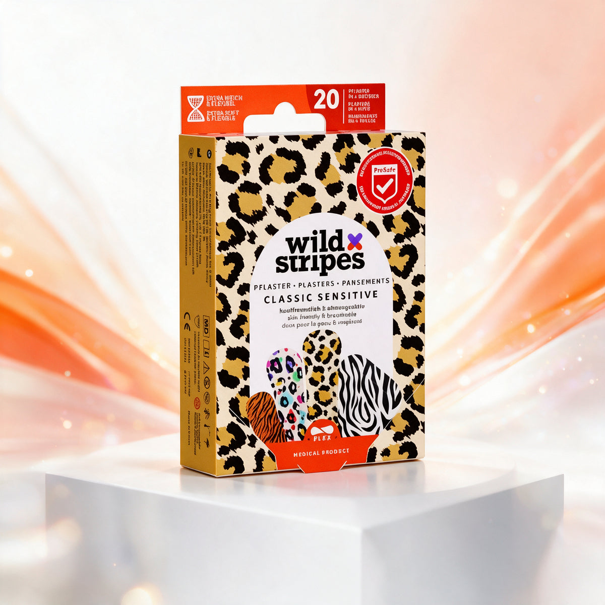 Wild Stripes Classic Sensitive Animal 20 apósitos - Extra suave