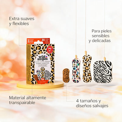 Wild Stripes Classic Sensitive Animal 20 apósitos - Extra suave