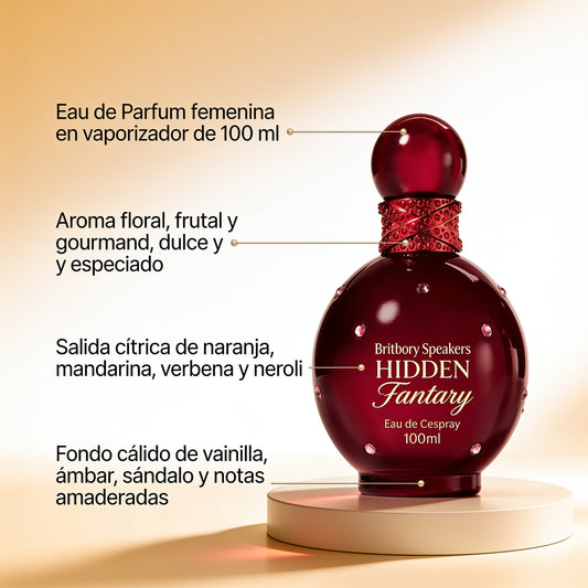 Britney Spears Hidden Fantasy Eau De Perfume Spray 100ml